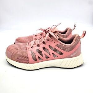 Reebok Shoes Women 9M Fusion Flexweave Work Safety Pink RB546 Composite Toe